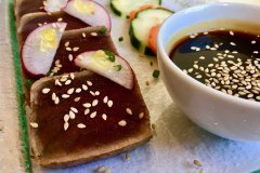 Tataki de tonyina del Cafè Balear