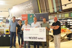 Eroski entrega a Projecte Home Balears 40.000€ recaptats amb la campanya solidària “Amb tu, la vida agafa color”