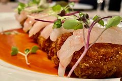 Les croquetes de vaca vermella de Menorca i escamarlà del Cafè Balear