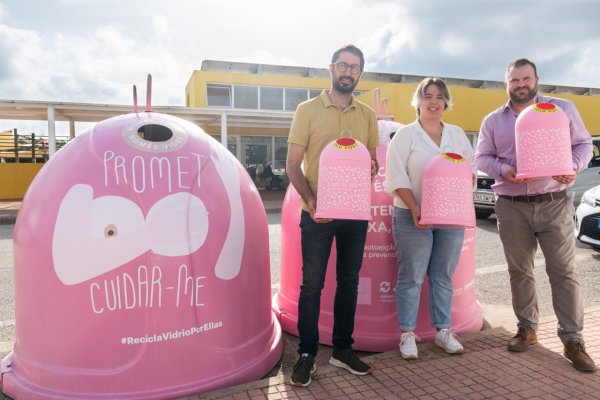 Ecovidrio i el Consorci de Residus i Energia de Menorca presenten la campanya solidària ‘Recicla Vidre per elles’ en col·laboració amb la Fundació Sandra Ibarra