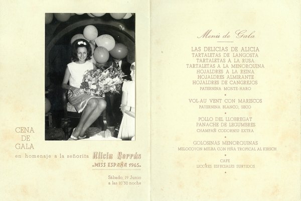 58 anys de la rebuda oficial a Ciutadella d’Alícia Borràs Ricart, Miss Espanya 1965