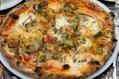 La pizza vegetariana de Pizza Sicilia