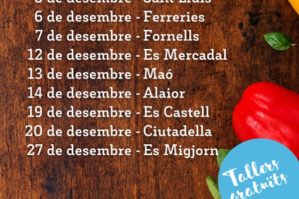 Demostracions gastronòmiques gratuïtes als pobles de Menorca per posar en valor el producte local