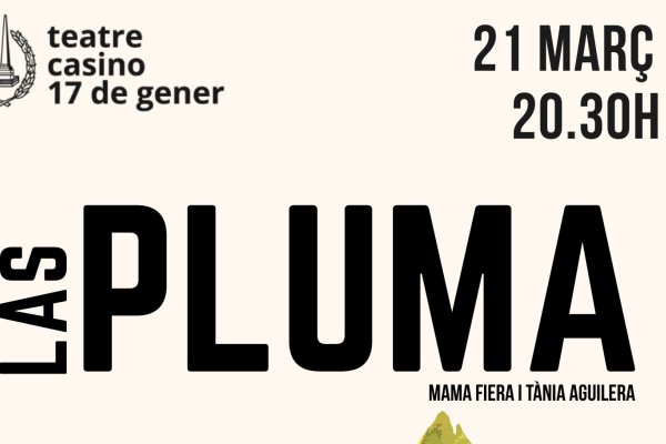 Las Pluma perform today at the Casino 17 de Gener Theatre.