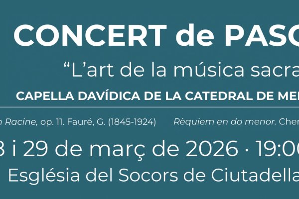 Easter in Menorca with music and soul: the Easter Concert in Ciutadella