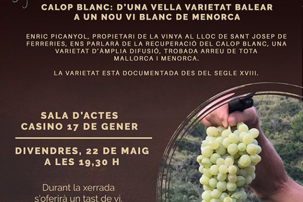 Casino 17 de Gener offers a wine tourism experience centered around Calop Blanc, a wine with Menorcan history