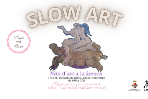Slow Art, open-air art nights to complete a foodie evening in Ciutadella