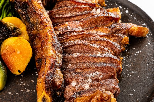 La mitjana de vaca "rubia" gallega madurada de l'Asador Molí des Comte