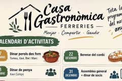 La Casa Gastronòmica de Ferreries présente un vaste programme d’activités jusqu’en mars 2027