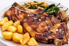 La mitjana de vaca cebada a la planxa de Mr. Bep's