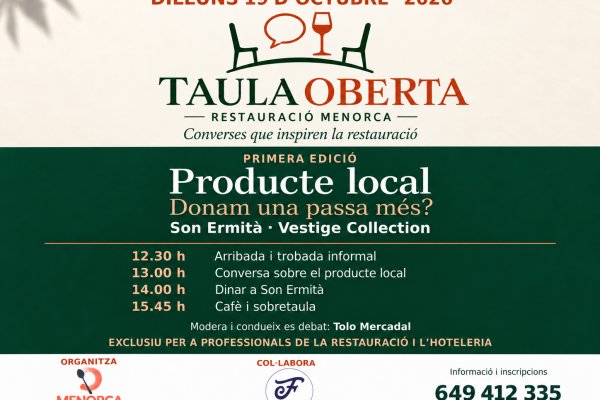 Taula Oberta estrena una jornada de debat sobre el producte local a Son Ermità