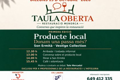 Taula Oberta estrena una jornada de debat sobre el producte local a Son Ermità