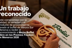 Minura Hotels met en valeur son Prix Foodies on Menorca du Meilleur Buffet de Minorque