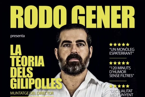 Rodo Gener du «La teoria dels gilipolles» al Teatre del Casino de Ciutadella
