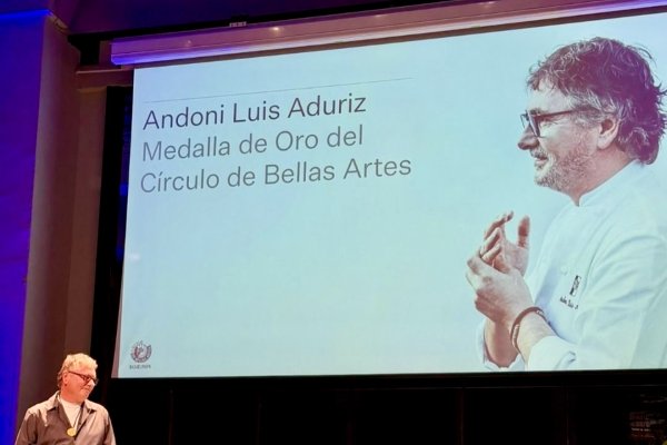 Andoni Luis Aduriz, primer cuiner que rep la Medalla d’Or del Círculo de Bellas Artes