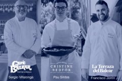 Tres cuiners uneixen talent a La Terraza del Balear amb un menú degustació «A sis mans»