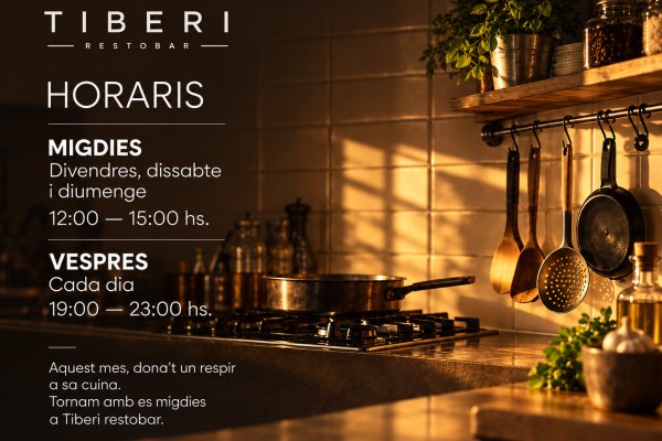 Tiberi Restobar reprend son service du midi les vendredis, samedis et dimanches