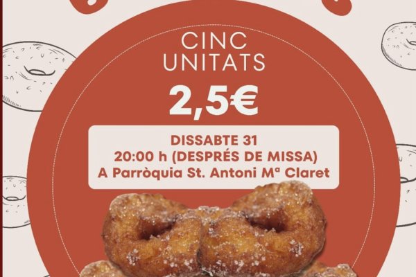 Los buñuelos de Todos los Santos protagonizan dos celebraciones parroquiales en Ciutadella